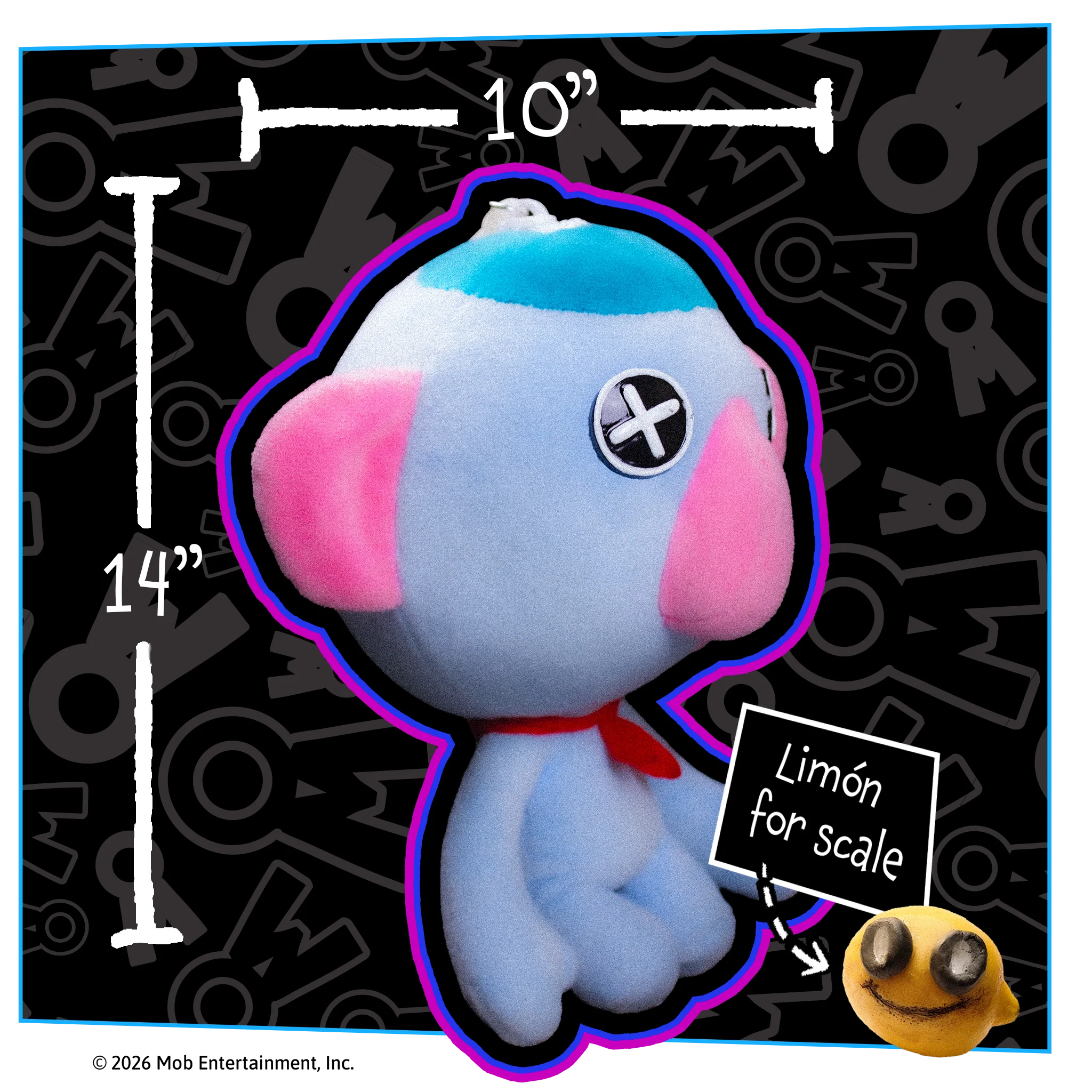 DOODLE BONES 2-in-1 Reversible 14” Plush - Image 6